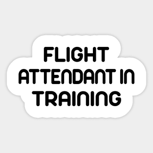 Flight Attendant in Training Sticker